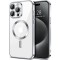Husa pentru iPhone 15 Pro Max - Techsuit Luxury Crystal MagSafe - Silver