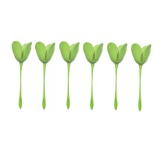 Set 6 suporturi pentru servetele TEEZershop, 5.6 x 19.6 cm, plastic, verde