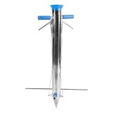 Cumpara ieftin Plantator manual rasaduri, cu 2 manere, semanatoare INOX, rosii, vinete castraveti, ardei ( plantezi din picioare), surubelnita reglaj inclusa