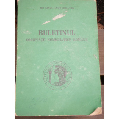 BULETINUL SOCIETATII NUMISMATICE ROMANE 1983 - 1985 foto