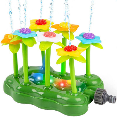 Aspersor de apă iluminat Flori f&amp;acirc;nt&amp;acirc;nă f&amp;acirc;nt&amp;acirc;nă grădină jucărie ZA4972 foto