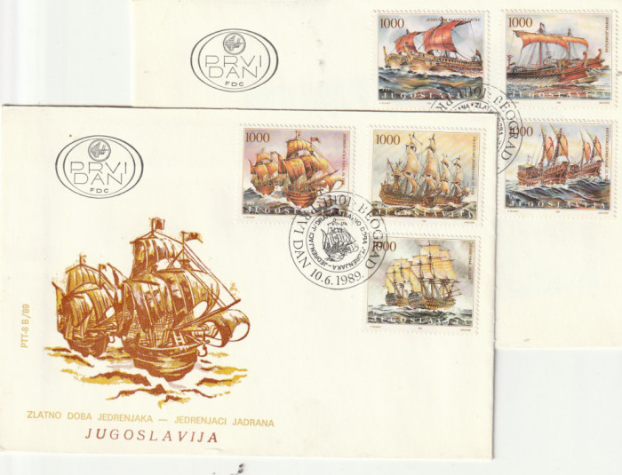 Transporturi,corabii,FDC ,Iugoslavia.