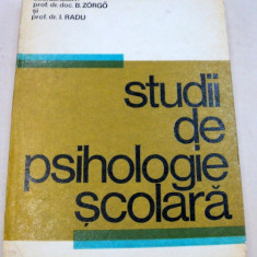 STUDII DE PSIHOLOGIE SCOLARA-B. ZORGO , I. RADU 1979