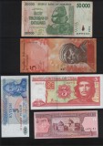 Set 5 bancnote de prin lume adunate (cele din imagini) #102, Africa