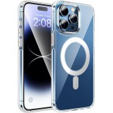 Cumpara ieftin Husa de Protectie Compatibila cu iPhone 15, Rezistenta la Socuri, Transparenta, Protectie Camere, Magnetic