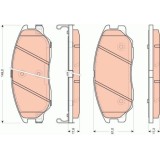 Set placute frana Trw GDB3465, parte montare : punte fata