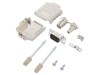 Conector D-Sub 15 pini TATA Amphenol drept, pe cablu, placare Gold Flash, ecranat, lipire