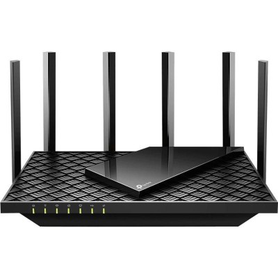 Router TP-Link wireless Dual Band 5 porturi WiFi 6 USB 5400 Mbps SafetyGuard Surveillance foto