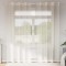 Perdele Voile cu Oeli 2 buc Crem 140x245 cm