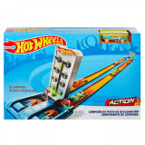 HOT WHEELS LANSATOR CU MASINUTA PISTA PENTRU ACCELERATII MAXIME, Mattel