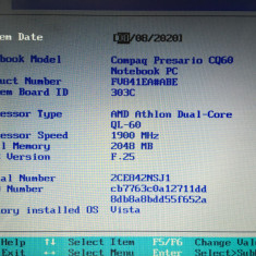 PLACA DE BAZA HP CQ60 CQ50 CQ70 G50 G60 G70 AMD DUAL CORE QL60 1,9GHZ