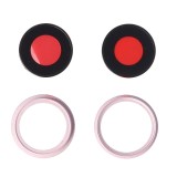 Geam Camera cu Rama Roz Apple iPhone 15, Bulk
