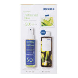 Pachet Cucumber Hyaluronic Splash SPF 30 150ml &amp; Gel de dus 250ml, Korres