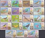 DB1 Fauna Pasari cu Ouale Lor Bahamas 2001 16 v. + 3 v. inscriptie 2002 MNH