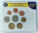 CIPRU - SET MONETARIE 2008 EURO -UNC - 1, 2, 5, 10, 20, 50 EUROCENTI &amp; 1, 2 EURO, Europa