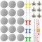 Kit 65 capse, Aisdelu&reg;, incluse 65 bucati catarame, 65 cuie colorate, surubelnita, banda de masura, pentru