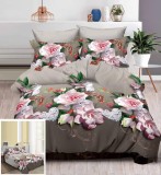 Lenjerie Pat Bumbac 3D Monaco 4 Piese, 240x250 cm, Fara Elastic, Imprimeu, Clasy/Heinner/Vanora