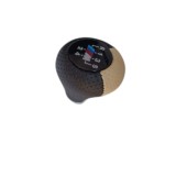 Cumpara ieftin Nuca Schimbator BMW Piele Perforata Crem Negru 5 Trepte