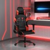 VidaXL Scaun de gaming de masaj, negru și roșu, piele ecologică 345512