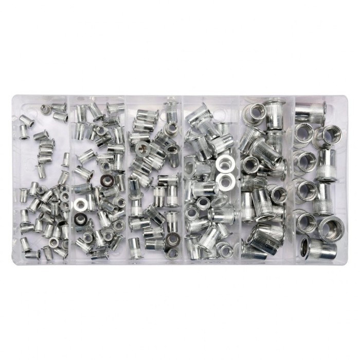 Set nituri aluminiu, M3 - m10, 150 buc Yato YT-36460
