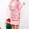 Compleu Elegant 2 piese Rochie si Cardigan Celest paiete - 58Marimea
