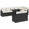 VidaXL Set de canapele pentru grădină 9 pcs Negru 100 x 55 x 73 cm 3357220