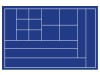 SAFE 257 Tava mare albastra pentru monede cu 16 locasuri de diferite dimensiuni