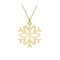 Snowflake - Colier personalizat argint 925 placat cu aur galben 24K cu pandantiv Fulg