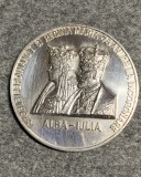 Medalie Regele Ferdinand I și Regina Maria argint