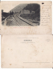 Targu Ocna ( Bacau )-Tunelul de la Mosora-cale ferata-clasica foto
