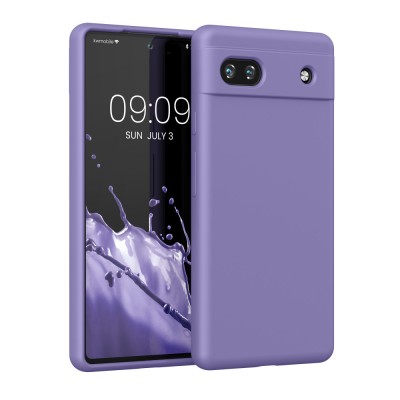 Husa Kwmobile pentru Google Pixel 6a, Silicon, Mov, 57815.222 foto