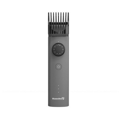 Masina de tuns Hausberg, 10 trepte taiere, 600 mAh, incarcare USB, lame inox, accesorii incluse, Gri foto