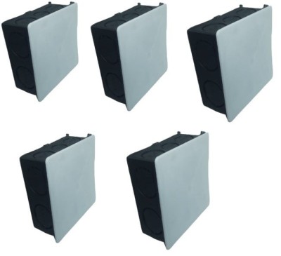 Set 5 doze de ramificatie derivatie sub tencuiala cu 10 intrari pentru zidarie 75x75mm cu capac foto