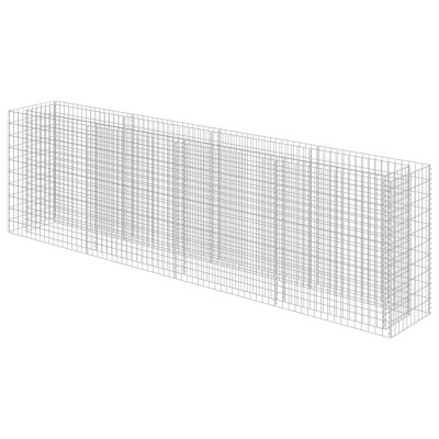 Strat inaltat gabion, 360 x 50 x 100 cm, otel galvanizat foto