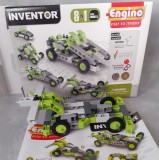 Joc constructie gen Lego Engino 69 piese conversii 8 masinute INVENTOR