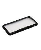 Husa iPhone 8 Neagra Sticla Plastic Glass Case