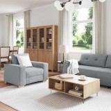 Cumpara ieftin Set de canapea cu pernă cu pernă 3 pcs Gri țesătură
