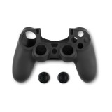 Husa silicon + thumbgrips - PlayStation 4 - Negru - EAN 5207011010386 (T)