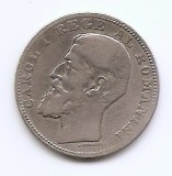 Romania 2 Lei 1894 - Carol I, Argint 10 g/835, 27 mm, KM-25