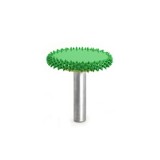 Rotačn&aacute; hrana priemer 32mm , stopka 6mm, Granulatie Saburr ASPRA - VERDE