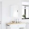 vidaXL Dulap de bucatarie &quot;Porto&quot; din lemn prelucrat alb lucios 854019