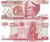 MEXIC █ bancnota █ 100 Pesos █ 2000 █ P-113 █ COMEMORATIV █ UNC