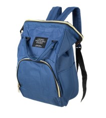 Geanta termoizolanta compartimentata tip rucsac pentru calatorii, albastru 40 cm x 30 cm x 12 cm