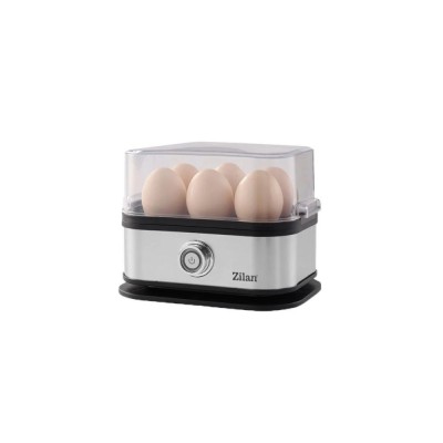 Fierbator de oua Zilan ZLN4109 din inox, Capacitate 6 oua, Functionare automata, Oprire automata, Indicator LED, 200W foto