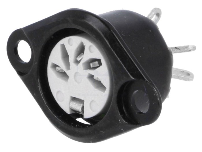 Conector DIN 5 pini 180&deg; lipire