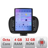 Navigatie Fiat 500 2014- G-539 ecran tip TESLA 9.7&quot; cu Android Radio Bluetooth Internet GPS WIFI 4+32GB DSP 4G Octa Co CarStore Technology