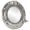 VidaXL Oglindă hublou de perete &Oslash;30 cm&nbsp;aluminiu și sticlă