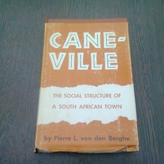 CANE-VILLE. THE SOCIAL STRUCTURE OF SOUTH AFRICA TOWN - PIERRE L. VAN DEN BERGHE (CARTE IN LIMBA ENGLEZA)