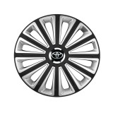 Cumpara ieftin Trend Set 4 capace roti Trend R15 pentru gama auto Toyota Trend Silver-Black