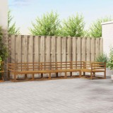 vidaXL Set de canapele de exterior 6 pcs natural Lemn Solid de Acacia 3367632